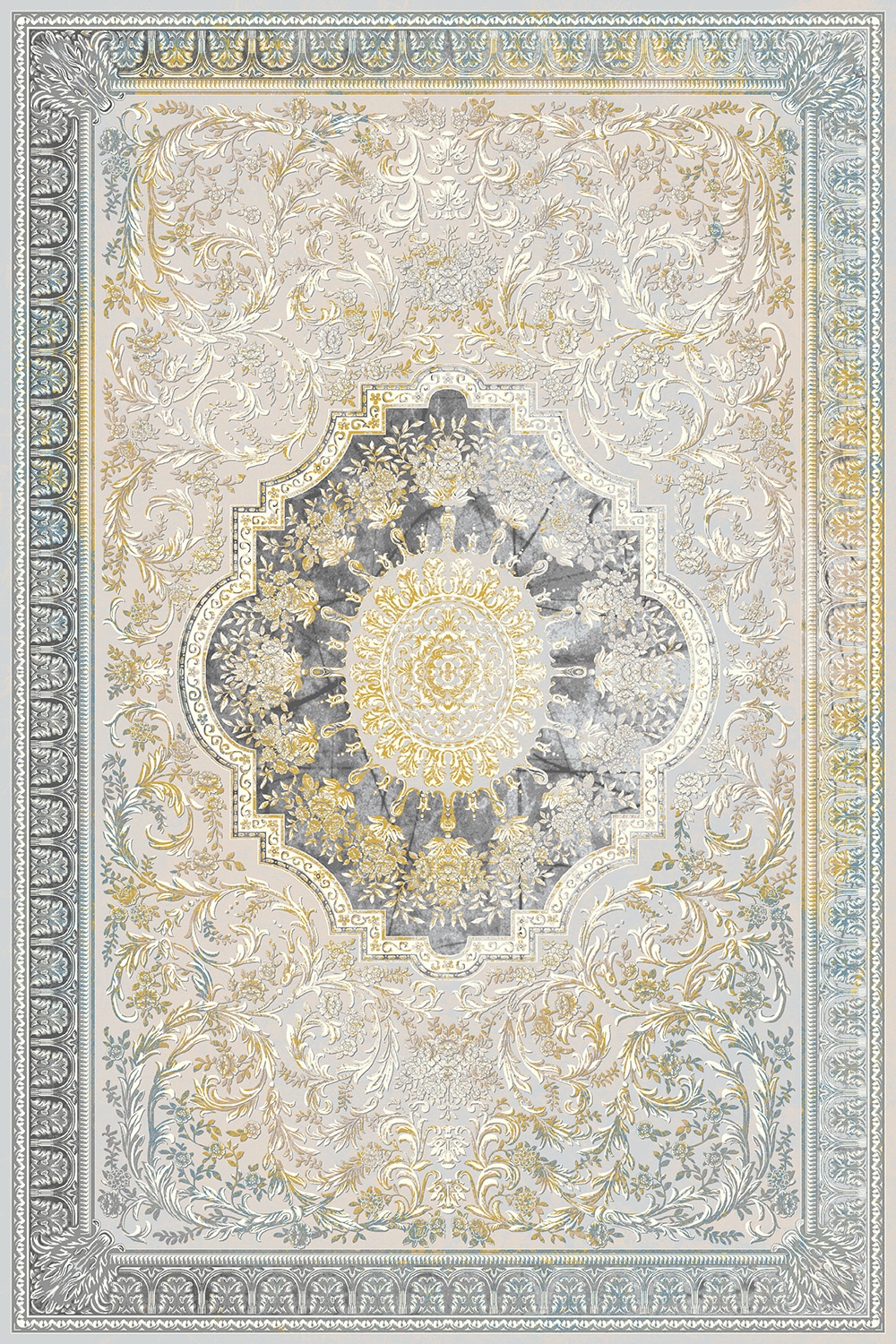 3041-کرم-نخودی Machine Carpet - Teana Collection - 3041 - Image 1