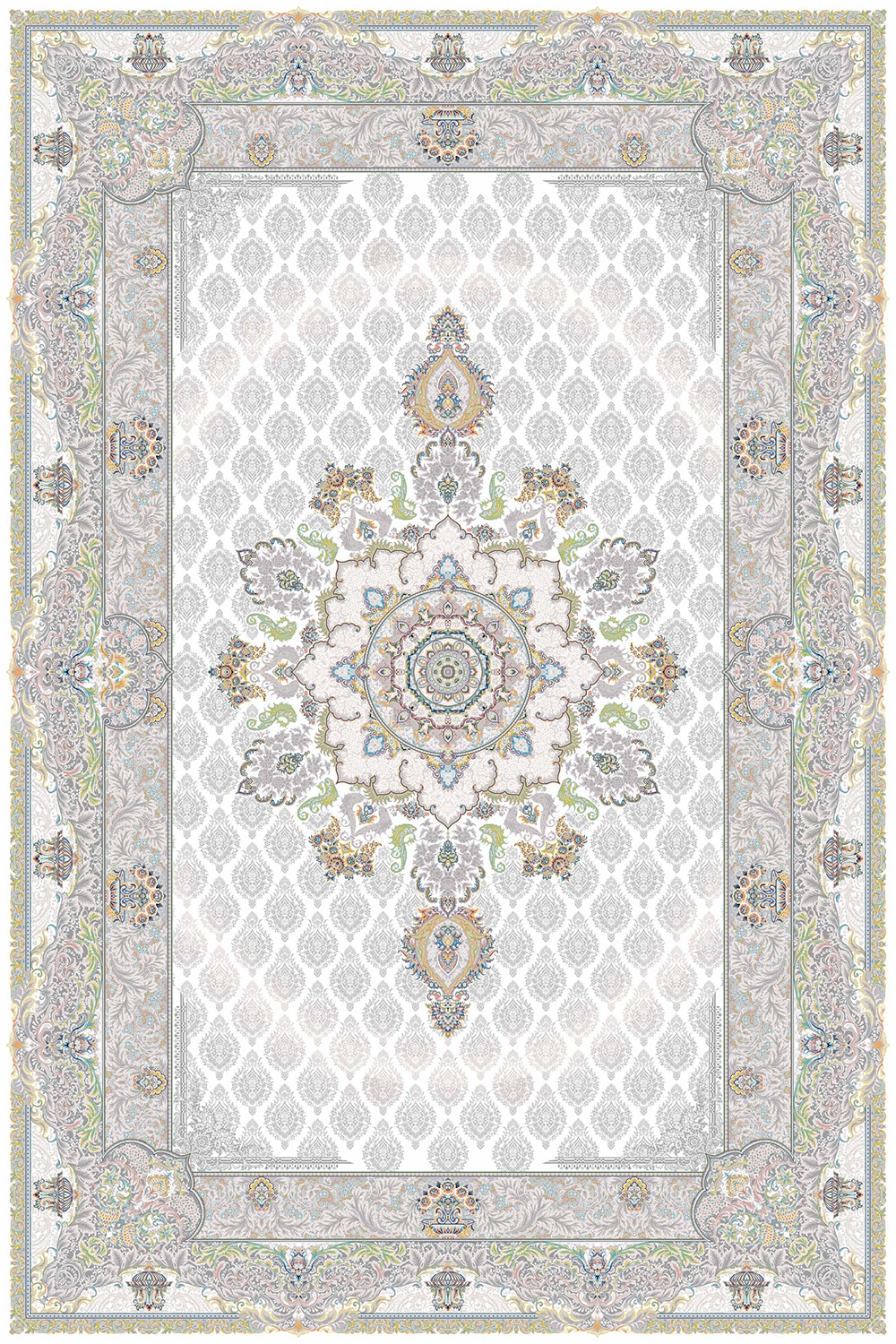 3528-کرم Machine Carpet - Ashrafi Collection - 3528 - Image 1