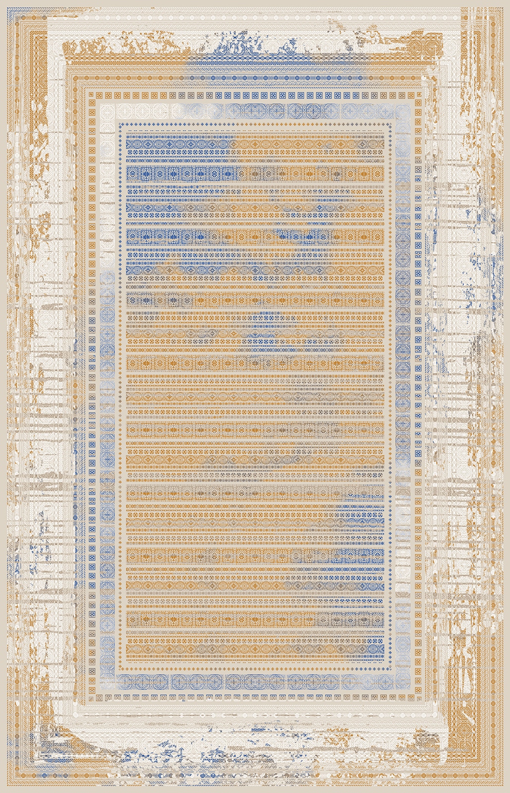 5098-بژ Machine Carpet - Antique Collection - 5098 - Image 1