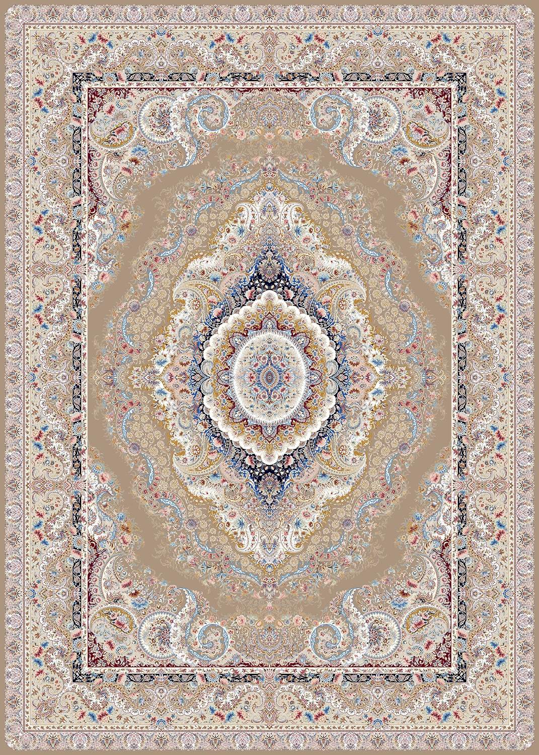 5146-گردویی Machine Carpet - Atlas collection - 5146 - Image 1