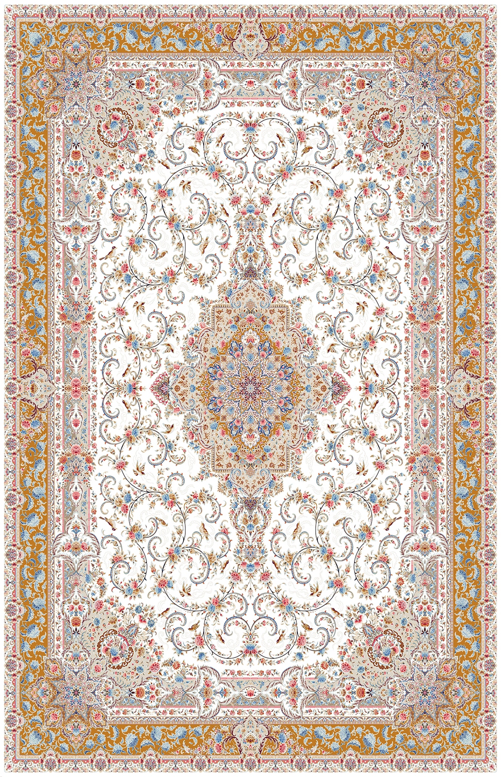 5158-کرم Machine Carpet - Atlas collection - 5158 - Image 1