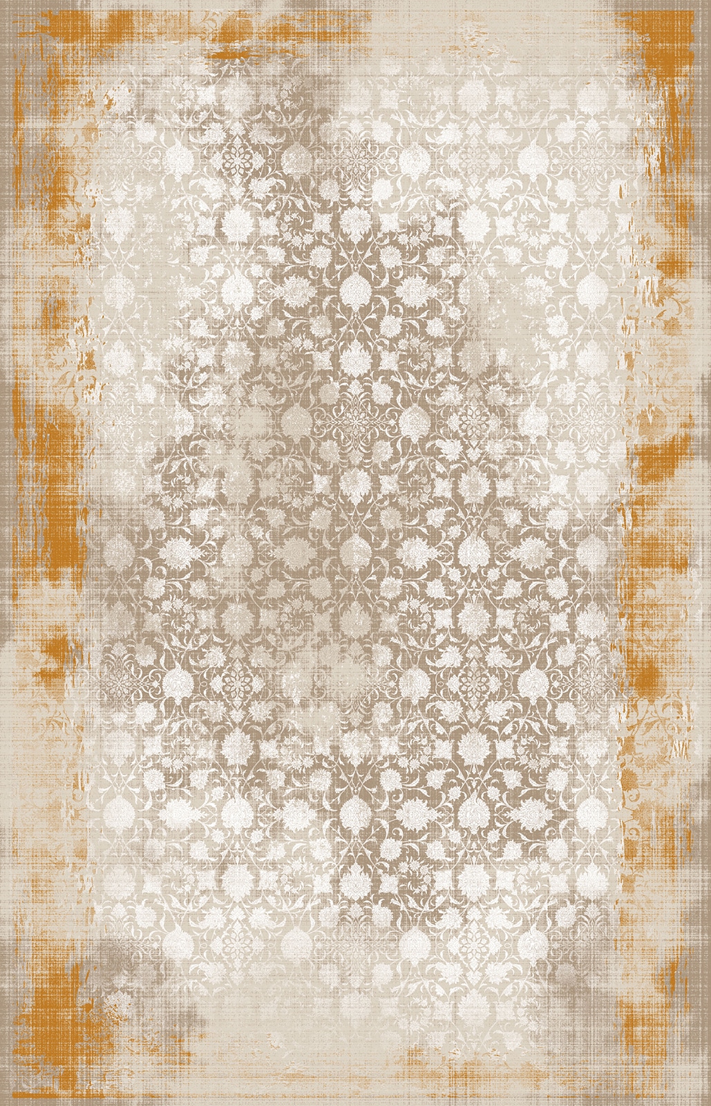 5202-بژ Machine Carpet - Antique collection - 5202 - Image 1