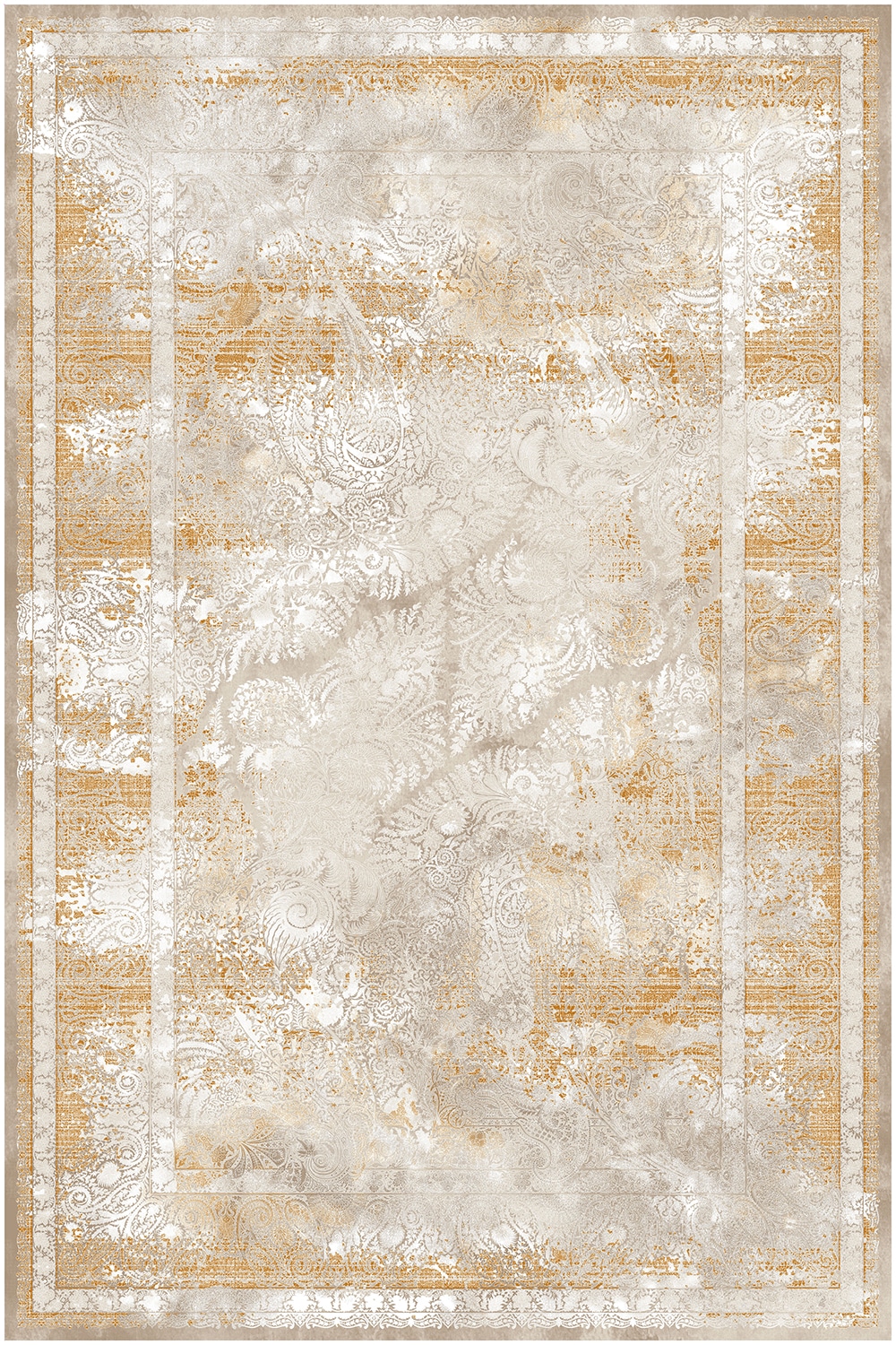 5227-بژ Machine Carpet - Antique collection - 5227 - Image 1