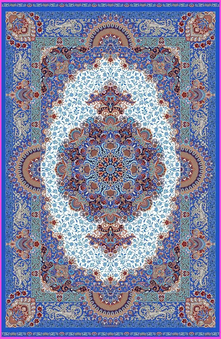 5477_g61ss_cream-blue.jpg Harir collection - 5477 - Image 1