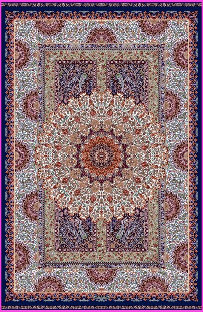 5482_g691_darkblue_cream Harir collection - 5482 - Image 1