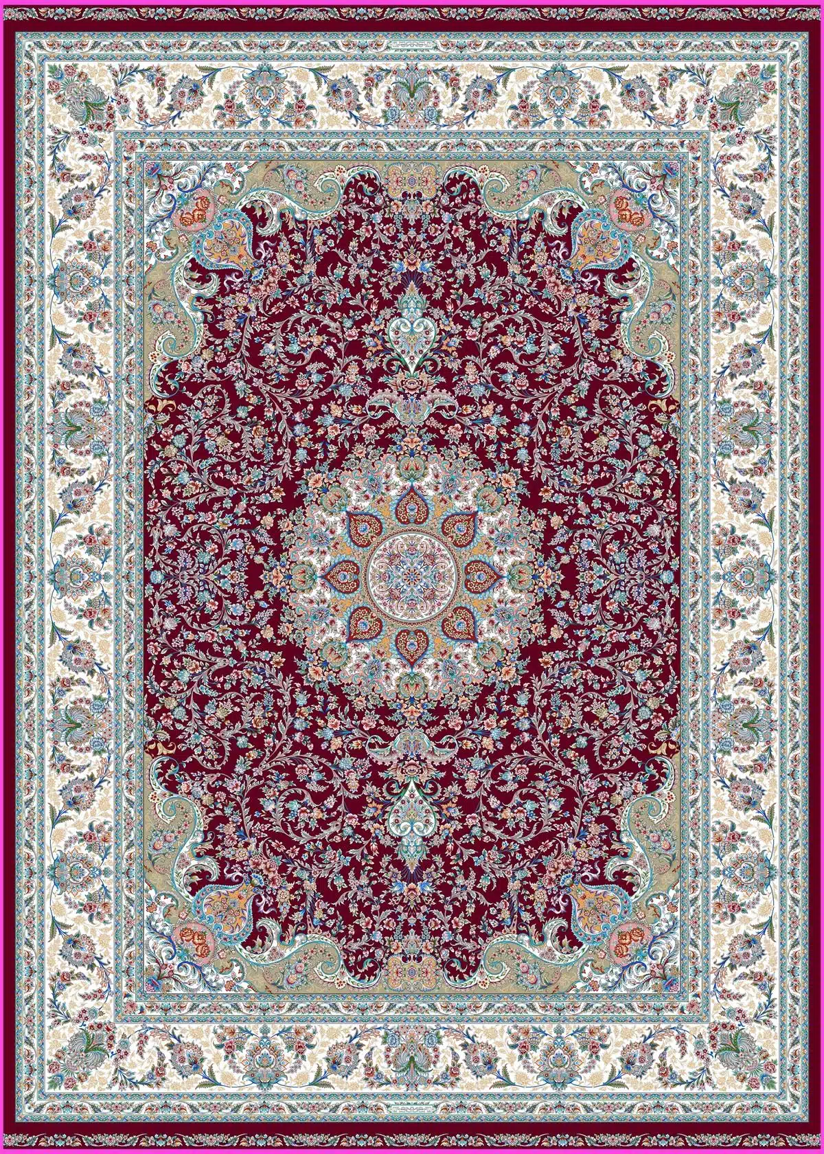 5652_red_cream.jpg Harir collection - 5652 - Image 1