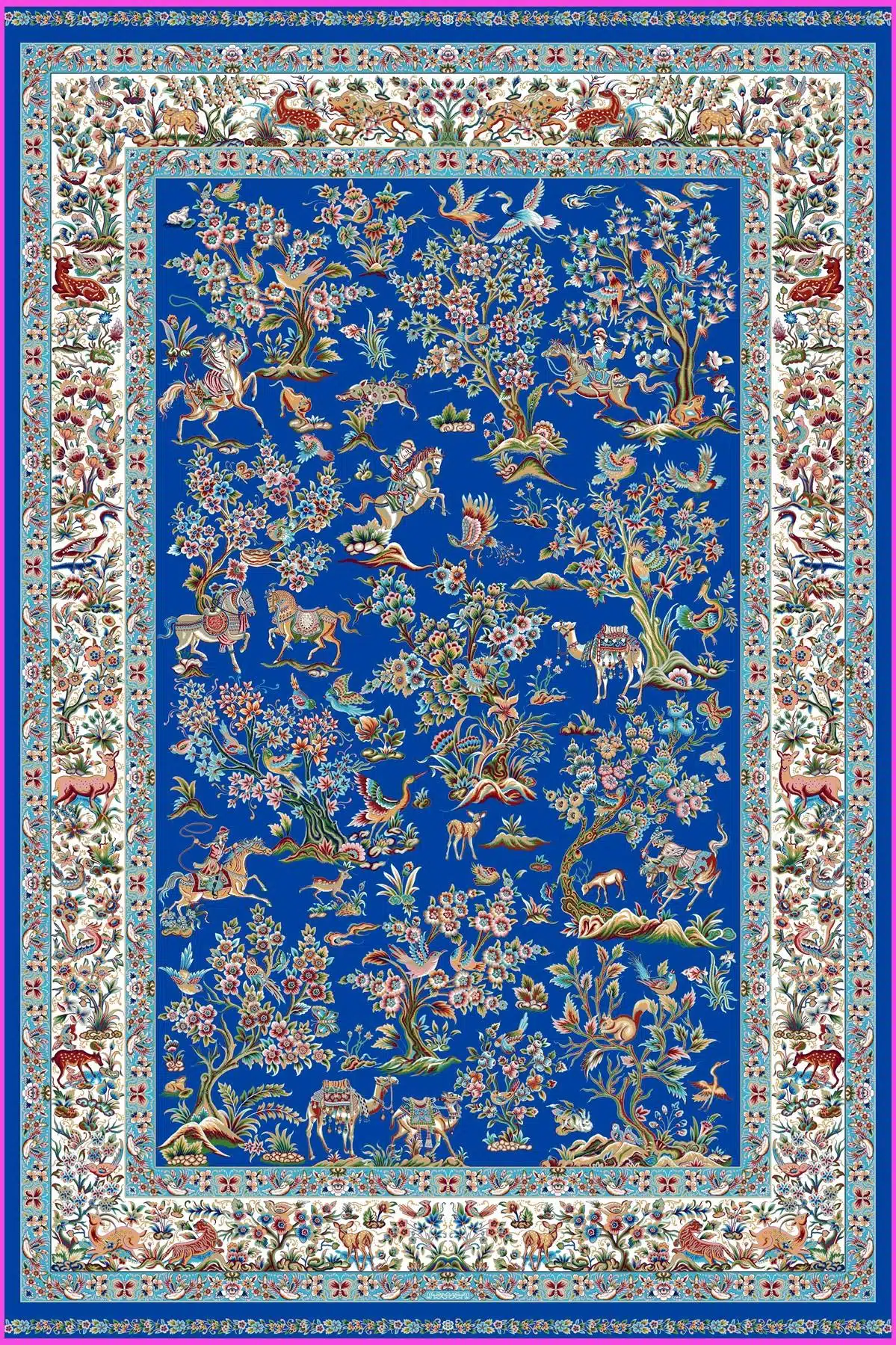5672_g6_blou_cream.jpg Harir Plus collection - 5672 - Image 1