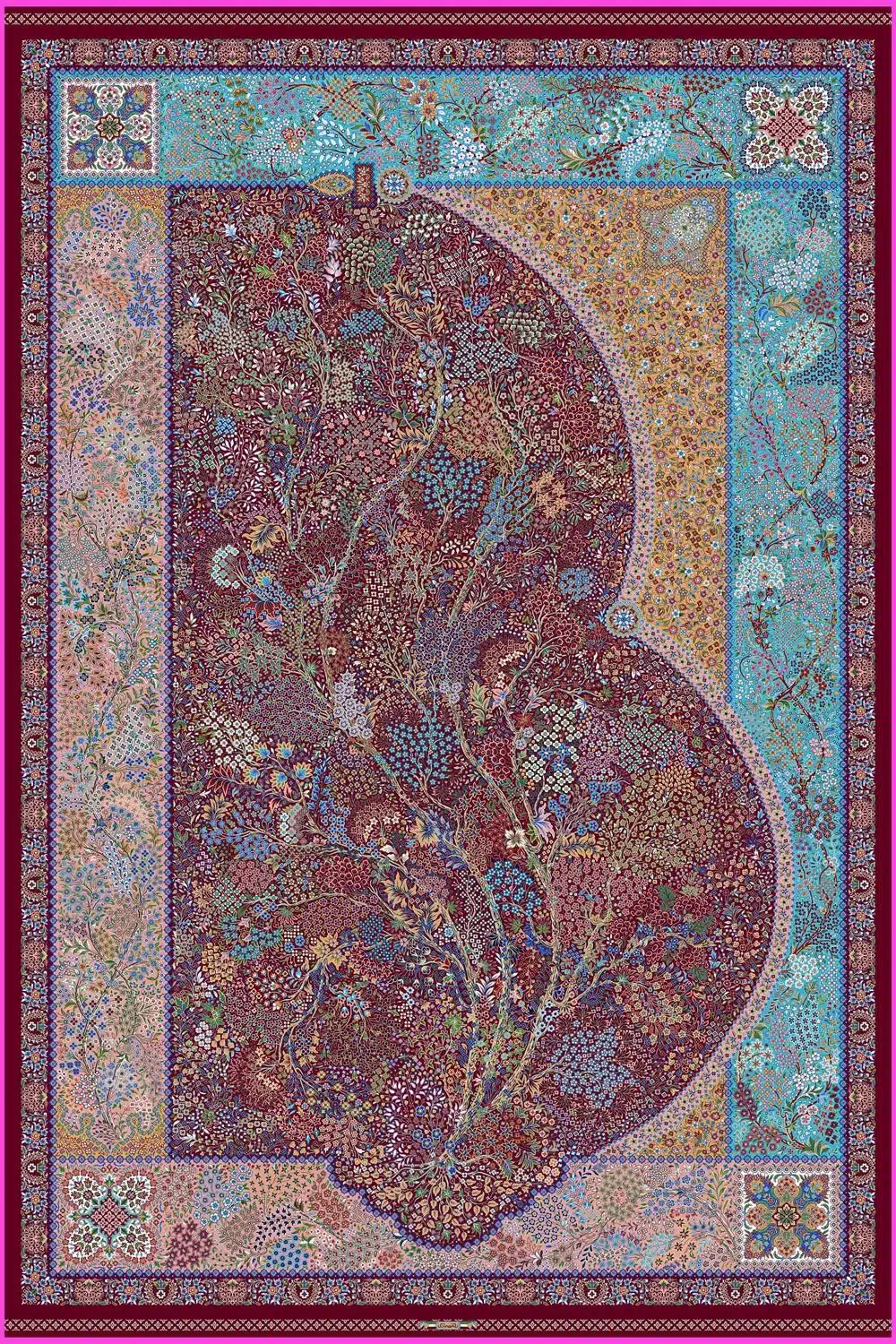 5820_g656_red-light-blue.jpg Harir collection - 5820 - Image 1