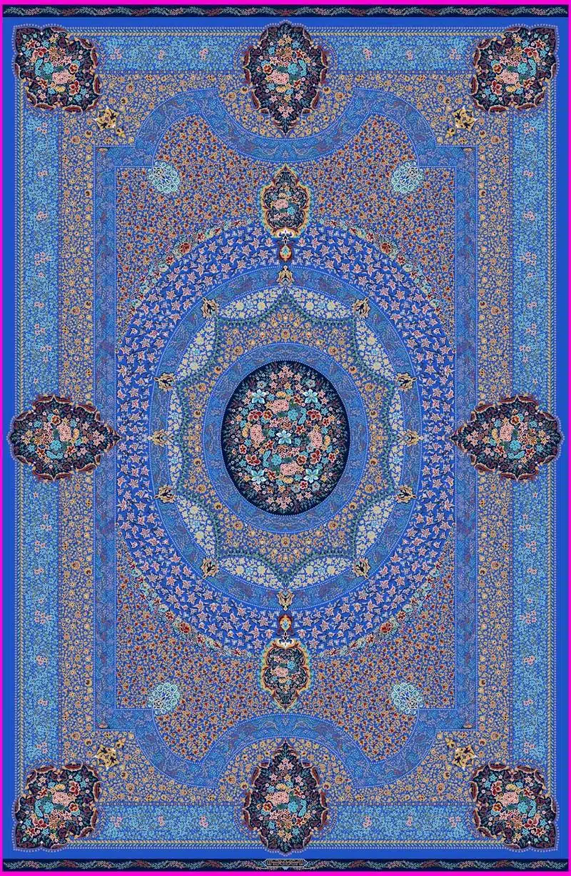 5839_g6ss_blue_blue.jpg Harir collection - 5839 - Image 1