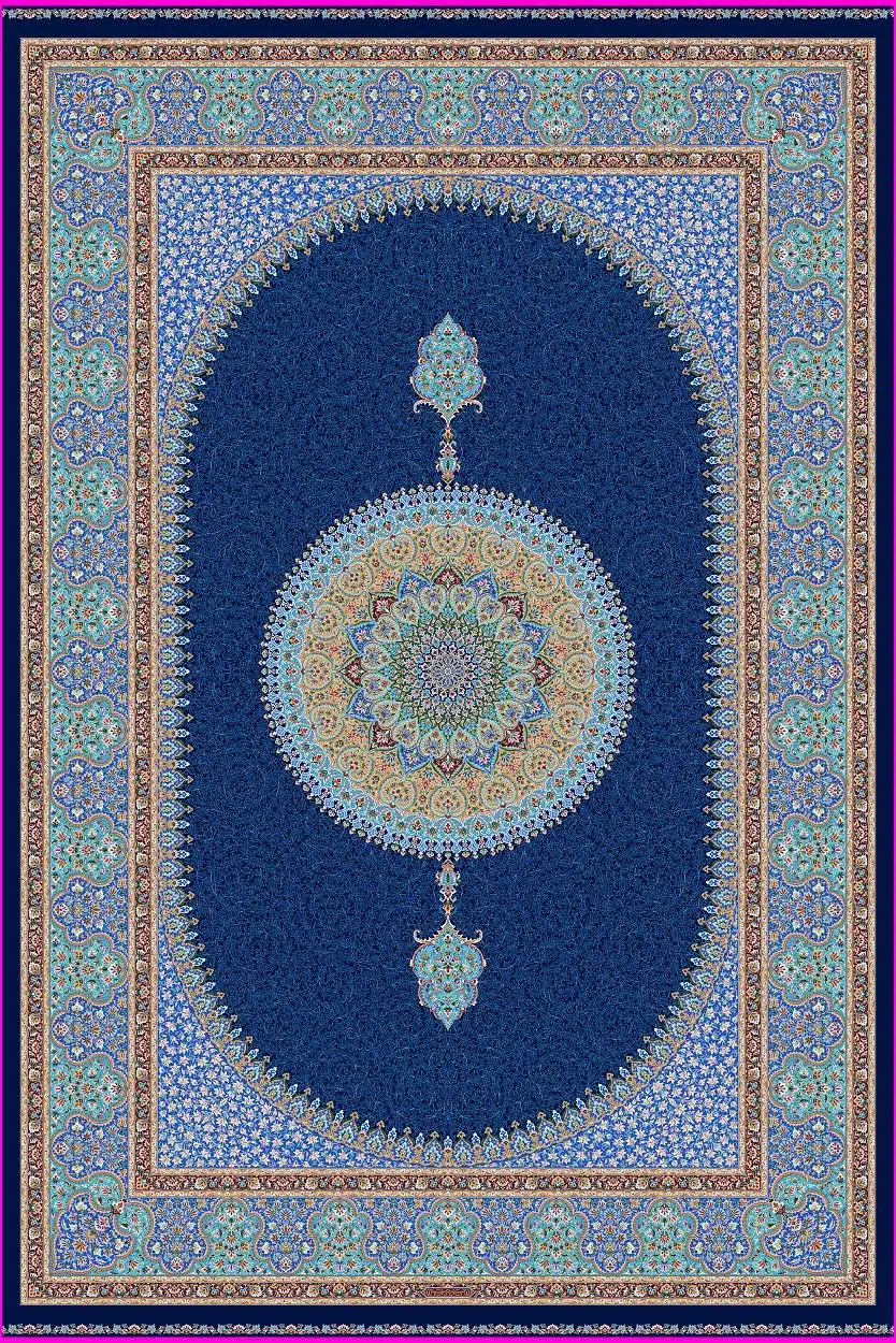 5862_g696-dark-blue-light-blue.jpg Harir collection - 5862 - Image 1