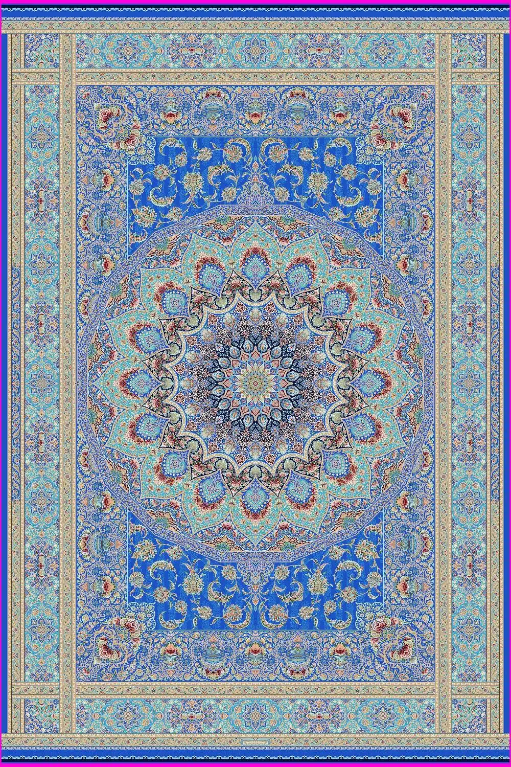 5876_g6s6_blue_light-blue.jpg Harir Plus collection - 5876 - Image 1