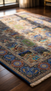 Every panel tells a story. Every thread weaves a piece of paradise. 🕊🌿✨
Introducing a breathtaking pictorial masterpiece from Almas Carpet, featuring the legendary Kheshti (paneled garden) design. Each individual frame acts as a miniature canvas—showcasing tranquil garden ponds, blooming life trees, songbirds, and timeless Persian medallions.
Framed by a striking lapis blue and turquoise border, this silk-touch carpet balances royal sophistication with deep artistic storytelling.

📩 DM us today for trade inquiries, prices, or to reserve this piece for your space.
📱 WhatsApp: +971 50 186 6465 | +971 50 844 6264
📞 Tel: +971 4 546 0696
🌐 Website: www.almascarpetuae.com
📍 Visit Our Showroom: Almas Carpet, Dubai Furniture Market, Commercial Buildings 5, Showroom No. 16 & 17.

#PersianSilkCarpet #LuxuryRugs #PersianRugsUAE  #SilkTouchCarpetharircarpet